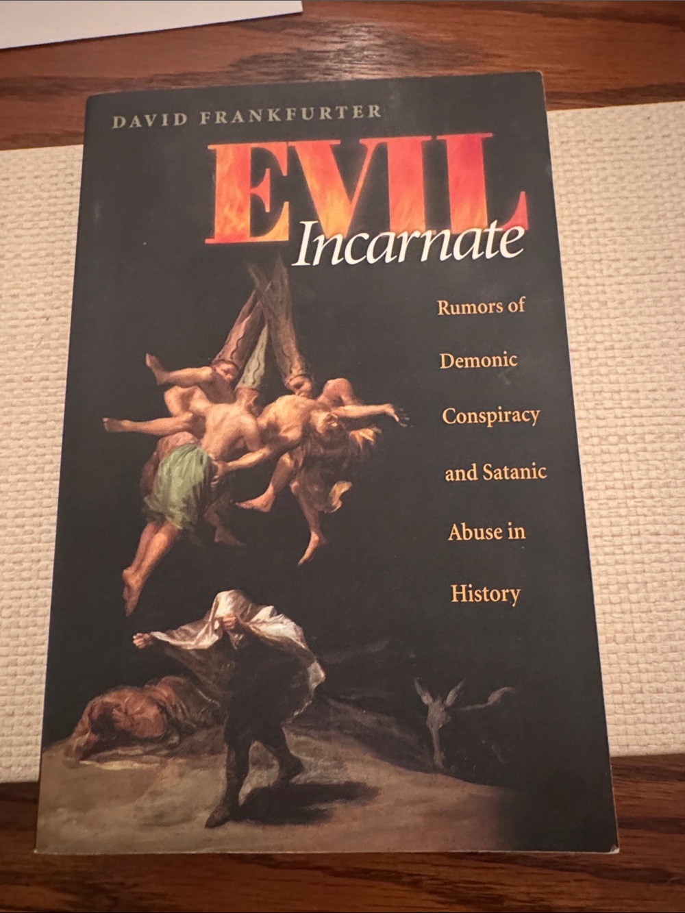Prince EVIL Incarnate Book Cover - Black with Red and Gold Text